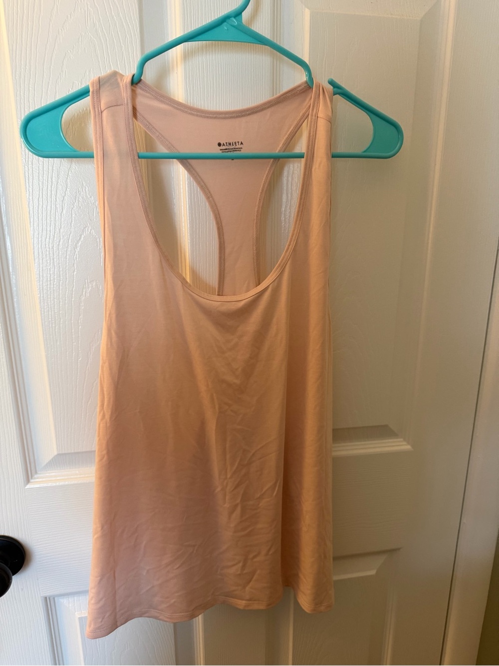 Athleta Light Peach Racerback Tank Top